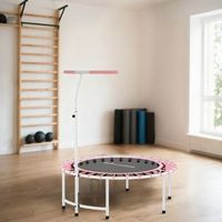 trampolin de fitness sportnow acero pp o102x116-132 cm rosa