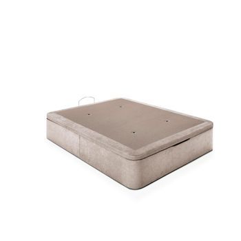 Bezen Canapé Tela Deluxe | Color Beige | 35 Cm De Alto | Tapizado En Tela | 150x190 Cm