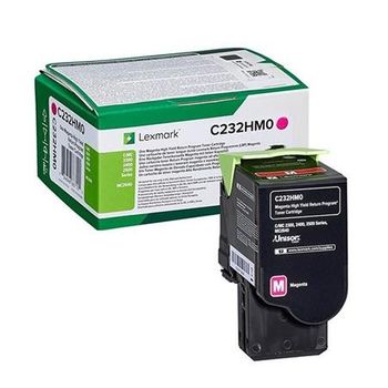 Lexmark C232HM0 Magenta Original High Capacity Return Program Toner Cartridge