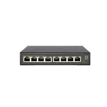 Switch Gestionado LevelOne 8 Puertos Gigabit Ethernet PoE+ L2 sin Ventilador