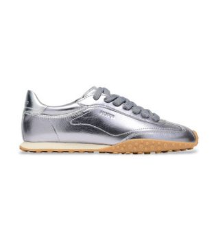 HOFF para mujer. 22561012 Zapatillas de Piel Bridge Metallics plateado (41), Plata, Plano, Cordones, Casual