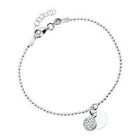 pulsera grabable de plata 925 con circonita cubica