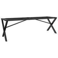 patas de mesa de centromesa auxiliarmesita de centro estructura x hierro fundido 140x30x43cm