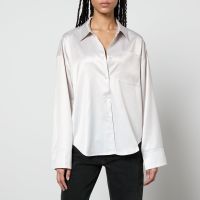 axel arigato ink ombre logo-print satin shirt - m