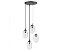 lampara de techo celeste transparente 4 luces marca wonderlamp