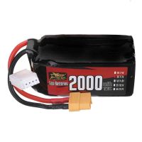 bateria zop power 111v 2000mah 120c 3s lipo con conector xt60 para dron rc