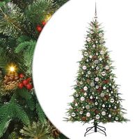 arbol de navidad  decoraciones de navidad artificial con ramas articuladas verde 180 cm