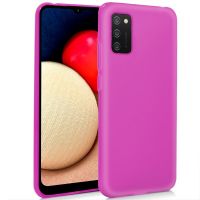 cool funda silicona rosa para samsung galaxy a02s