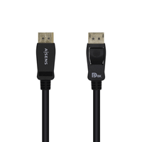 aisens - cable displayport certificado v14 8k60hz dpm-dpm negro