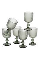 copa de vino merlot gris  h15xb8xl8cm