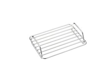 Rejilla para asar de acero inoxidable plateado