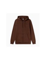 chaqueta puma essentials graphic hoodie fz hombre marron