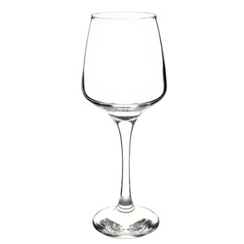 Copa para vino de vidrio transparente