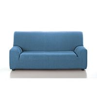 funda de sofa elastica trio 3 plazas  dos de 1 plaza azul cielo - jara casa textil