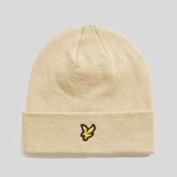 lyle  scott gorro he2313a cotton beanie-x865 grey taupe para hombre