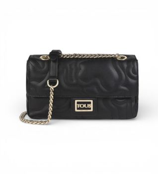 TOUS para mujer. 2001577051 Bandolera Pequeña Con Solapa Kaos Dream Negro (OSFA), Casual, Poliuretano