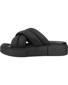 de TOMMY JEANS SANDALIAS MUJER MODELO FLATFORM SANDAL COLOR NEGRO BDS