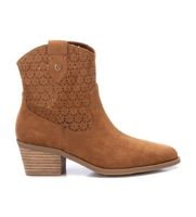 xti para mujer 14388502-camel botines de piel 143885 marron 37 5 a 8cm cremallera casual
