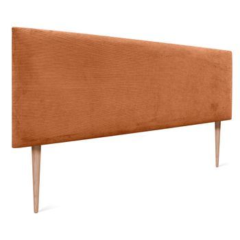 Dhome Cabecero De Pana Liso 150x105 Con Patas Camas 150/160 - Naranja