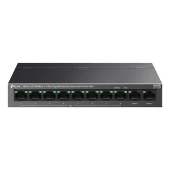 Conmutador TP-Link LS1210P No Administrado 8 Puertos Gigabit PoE Escritorio