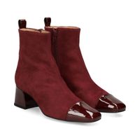 unisa botines con tacon mujer - rojo talla 40