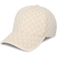 calvin klein jeans gorra emblem print w leather patch cap para mujer