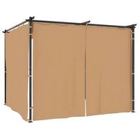 3x3x23 cm acero y tela 100  poliester - taupe