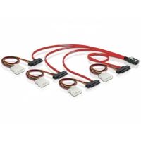cable mini sas 36pin a 4x sas 29pin delock 05 m rojo