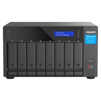 NAS torre QNAP 8 bahías Intel Core i5-12400 32GB DDR4 QuTS hero TVS-h874-i5-32G para virtualización y backup avanzado