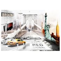 papel pintado 3d - calles de nueva york 350x245 cm