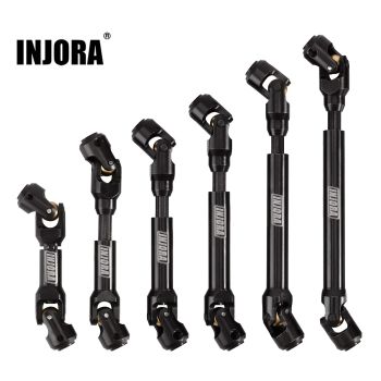 INJORA Eje de transmisión de acero resistente para 1/10 RC Car Crawler Axial SCX10 90046 AXI03007 TRX4 Redcat Gen8