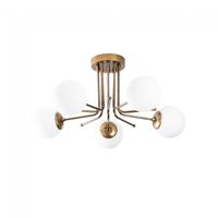 plafon de techo marga oro 5 luces