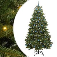 arbol de navidad  decoraciones de navidad artificial verde 240 cm pvc y metal