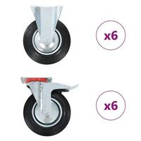 ruedas 12 unidades 200 mm vidaxl
