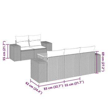 Conjunto De Salón (incluye Cojines, Cuero Artificial Negro)