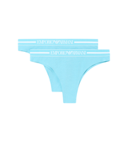 emporio armani para mujer ew000406af19023 set de 2 tangas diario azul xs homewear algodon turquesa
