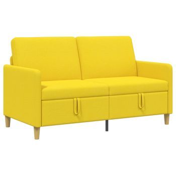 Sofá Con Almacenamiento Amarillo Claro 152 X 78 X 87 Cm Vidaxl