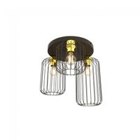 plafon de techo coberti oro 3 luces