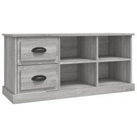 mueble de tv madera contrachapada gris sonoma 102x355x475 cm vidaxl