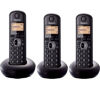 PANASONIC KX-TGB213EB Cordless Phone - Triple Handsets