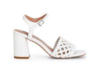 sandalias con parte superior perforada white