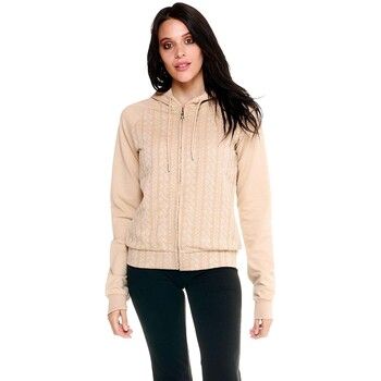 Leone 1947 Polar Woman Hoody Bonded Full Zip Greyss para mujer