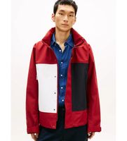 tommy hilfiger para hombre mw0mw42511 chaqueta de regata resistente al agua rojo m casual poliester