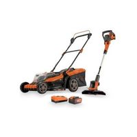 cortacesped bateria 40 v y 42 cm cortabordes 20 v marca power plus