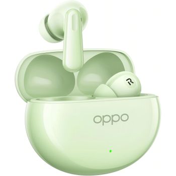 Auriculares - OPPO Enco Air4, Verde, Blanco, Inalámbricos con Sonido Envolvente, Cancelación de Ruido Activa, 12h de Autonomía, Baja Latencia para Gaming y Resistencia IP55