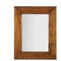 espejo pared madera de caoba serie flamingo