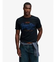 superdry para hombre m1012451a camiseta vl classic marino xl casual algodon manga corta