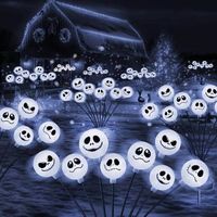 2 uds 8 luces led para halloween luces solares oscilantes impermeables para jardin