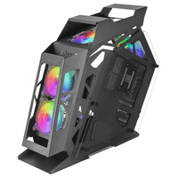 caja microatx compacta mars gaming mc61 black diserro premium controladora argb con mando 4 ventil