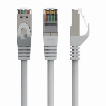 Cable de red Gembird Latiguillo FTP Cat.6A 30m S/FTP LSZH RJ-45 Gris contactos chapados en oro